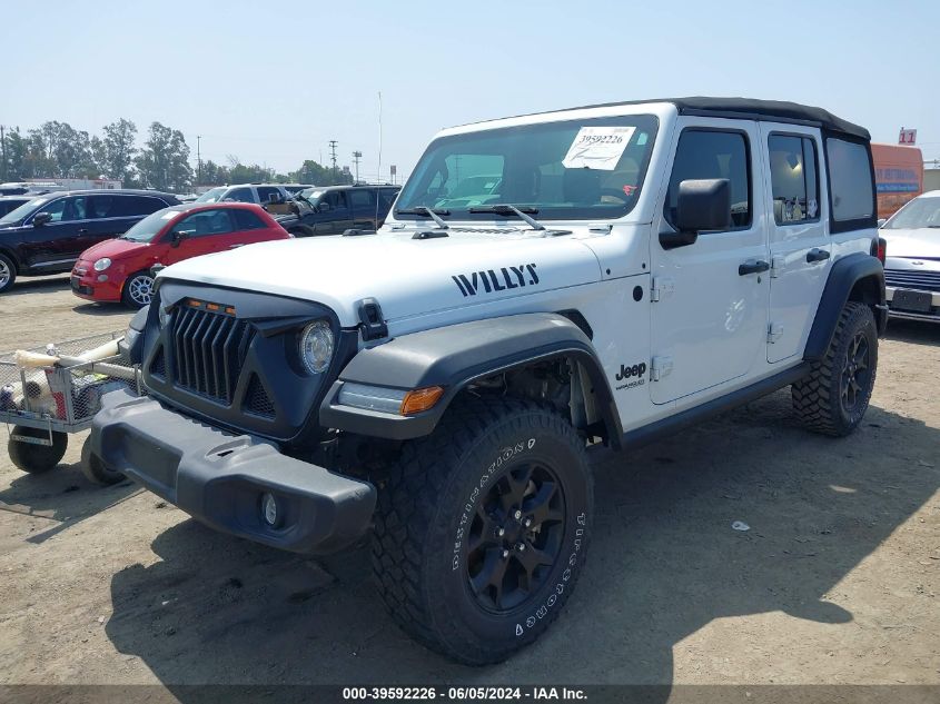 2021 Jeep Wrangler Unlimited Sport VIN: 1C4HJXDNXMW597742 Lot: 39592226