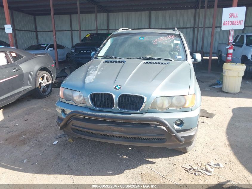 2002 BMW X5 3.0I VIN: 5UXFA53552LP30398 Lot: 39592284