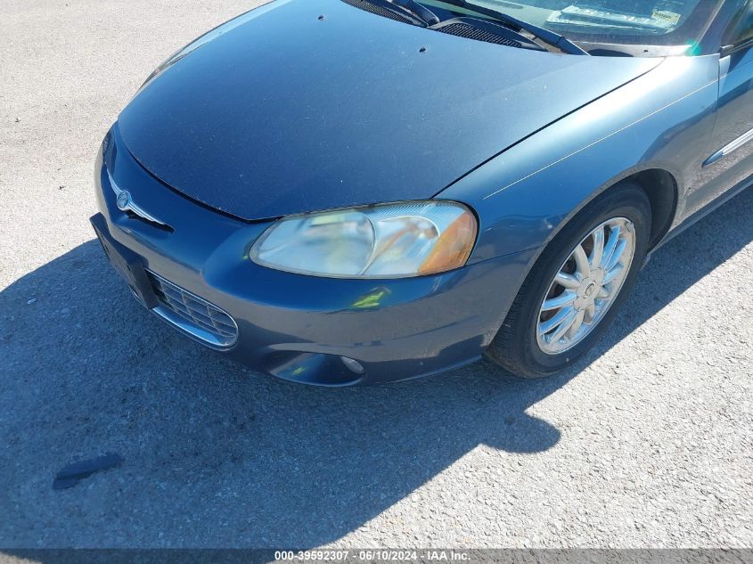 2002 Chrysler Sebring Limited VIN: 1C3EL65R42N180245 Lot: 39592307