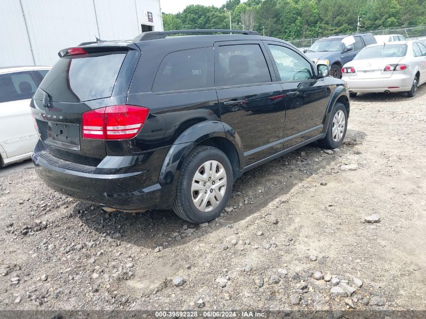 2016 Dodge Journey Se VIN: 3C4PDCAB9GT120302 Lot: 39592328