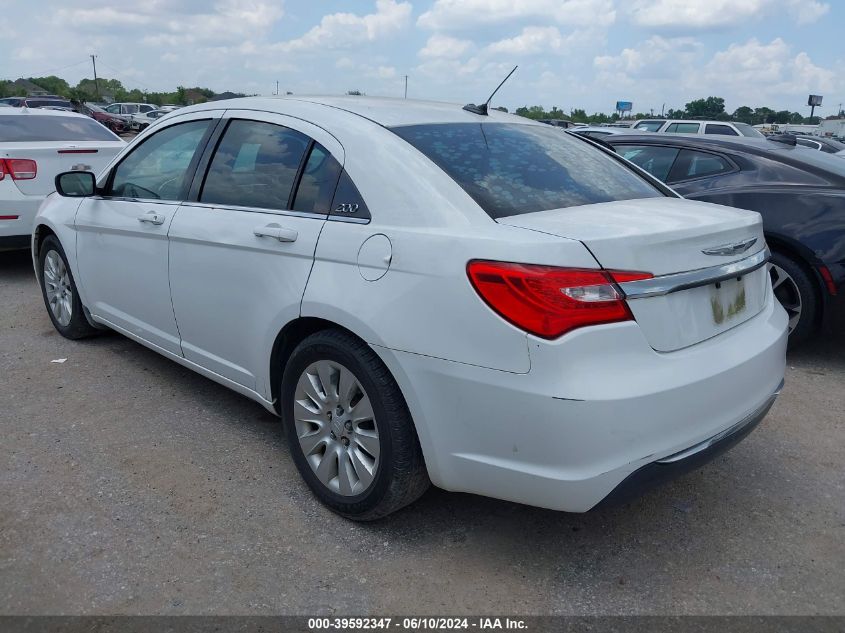 2013 Chrysler 200 Lx VIN: 1C3CCBAB7DN691556 Lot: 39592347