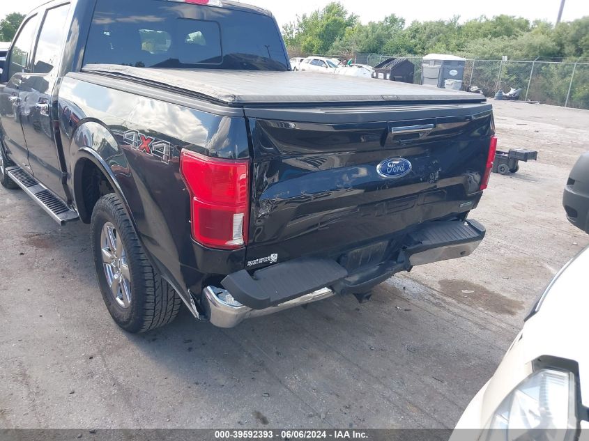 2019 Ford F-150 Lariat VIN: 1FTEW1EP9KKD76719 Lot: 39592393