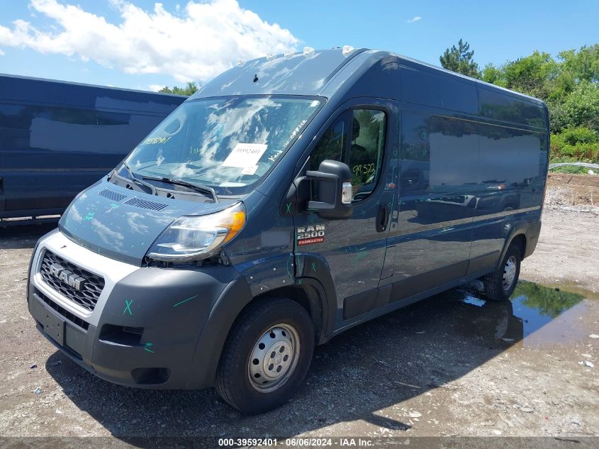 2019 Ram Promaster 2500 High Roof 159 Wb VIN: 3C6TRVDG2KE520791 Lot: 39592401