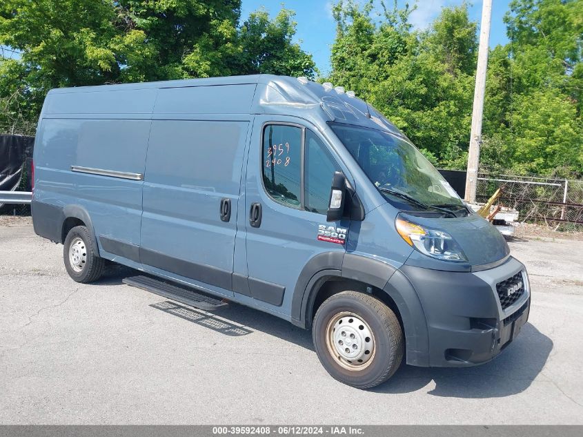 2019 Ram Promaster 3500 Cargo Van High Roof 159 Wb Ext VIN: 3C6URVJG0KE551580 Lot: 39592408