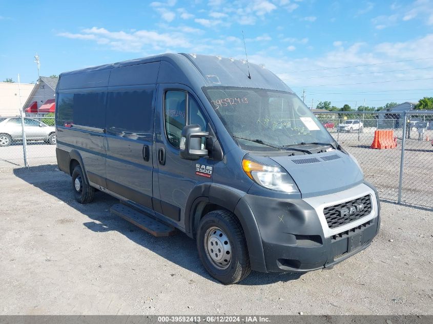 2019 Ram Promaster 3500 Cargo Van High Roof 159 Wb Ext VIN: 3C6URVJGXKE558732 Lot: 39592413