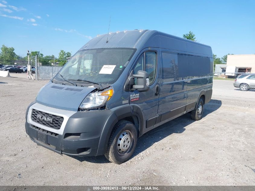 2019 Ram Promaster 3500 Cargo Van High Roof 159 Wb Ext VIN: 3C6URVJGXKE558732 Lot: 39592413