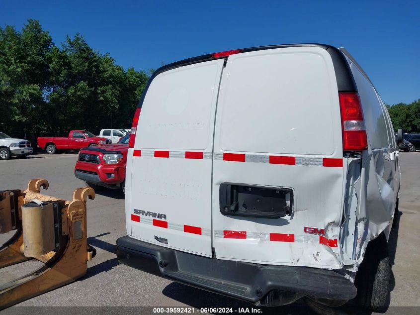 2023 GMC Savana Cargo Rwd 2500 Regular Wheelbase Work Van VIN: 1GTW7AFPXP1162562 Lot: 39592421