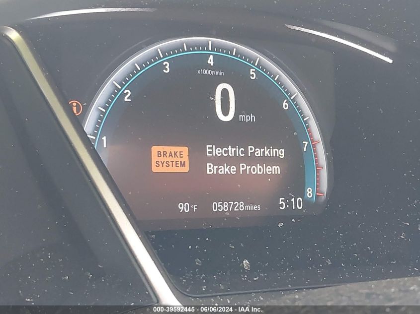 2018 Honda Civic Ex VIN: 19XFC2F72JE031650 Lot: 39592445