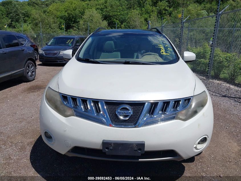 2009 Nissan Murano Sl VIN: JN8AZ18U49W025604 Lot: 39592453