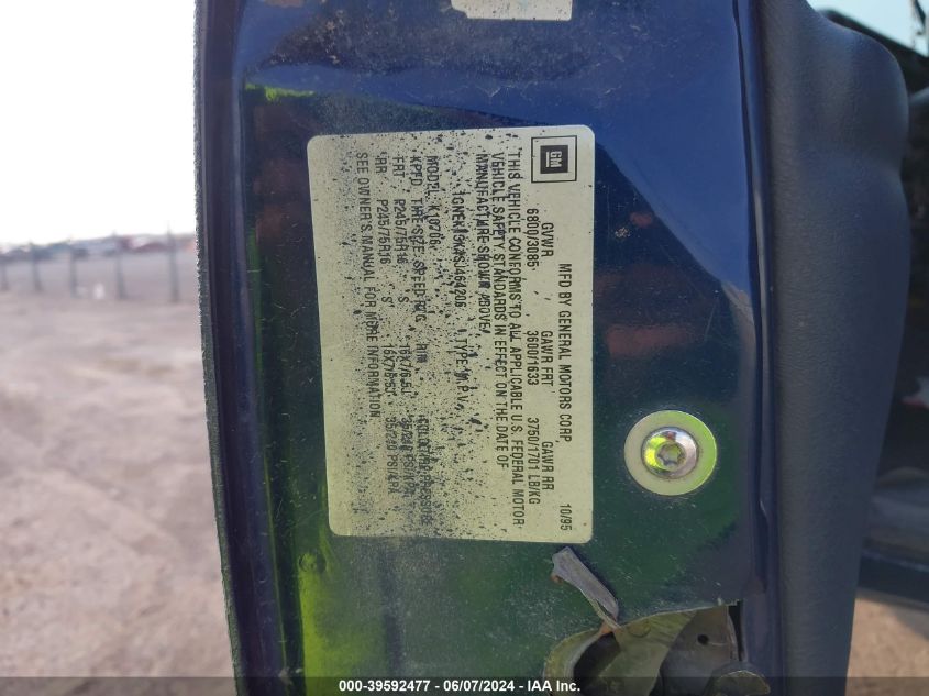 1995 Chevrolet Tahoe K1500 VIN: 1GNEK13K4SJ464206 Lot: 39592477