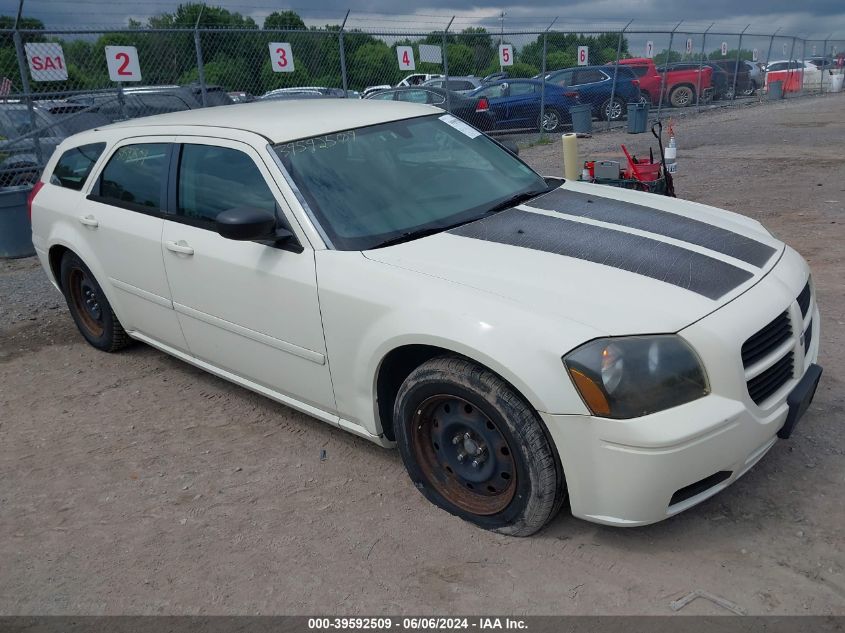 2005 Dodge Magnum Se VIN: 2D8FV48T95H567118 Lot: 39592509