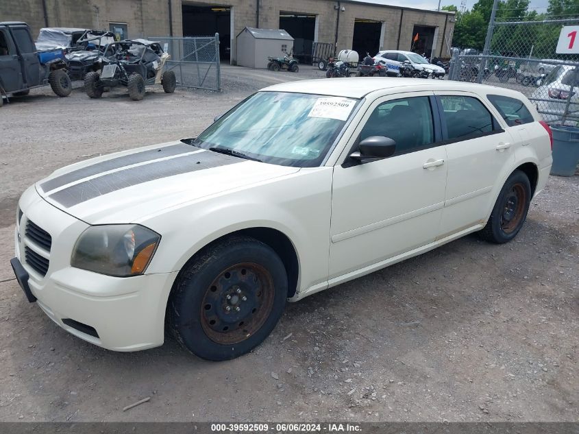 2005 Dodge Magnum Se VIN: 2D8FV48T95H567118 Lot: 39592509