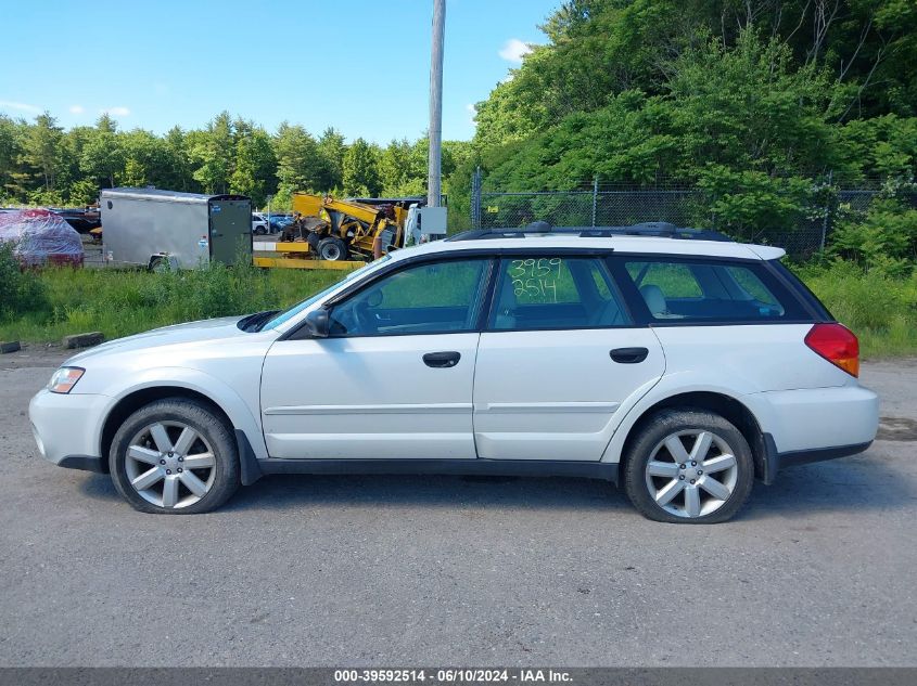 2006 Subaru Outback 2.5I VIN: 4S4BP61C567340501 Lot: 39592514