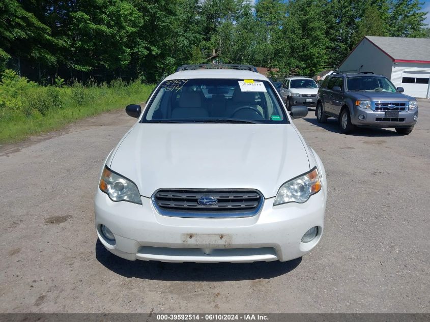 2006 Subaru Outback 2.5I VIN: 4S4BP61C567340501 Lot: 39592514