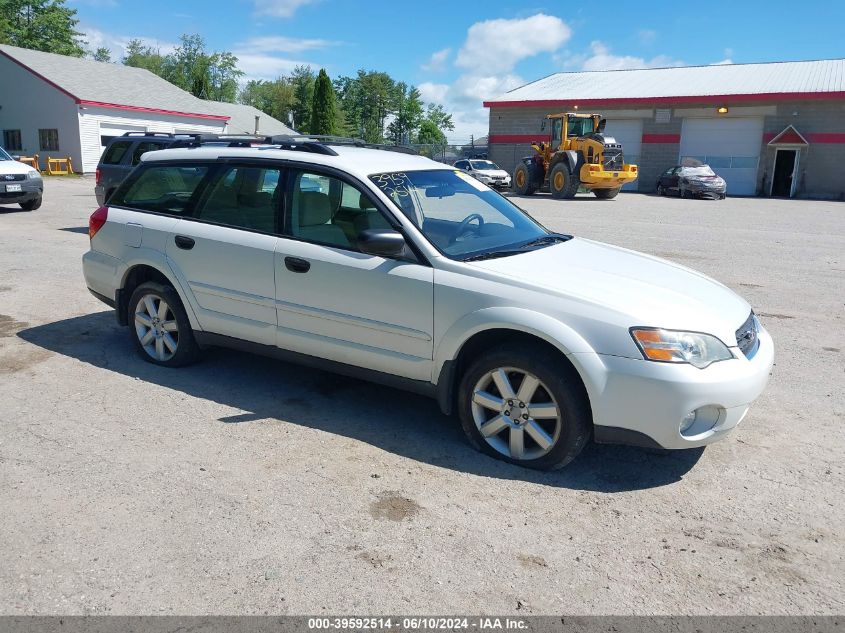 2006 Subaru Outback 2.5I VIN: 4S4BP61C567340501 Lot: 39592514