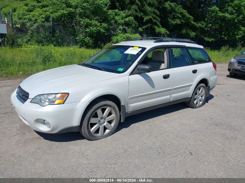 2006 Subaru Outback 2.5I VIN: 4S4BP61C567340501 Lot: 39592514