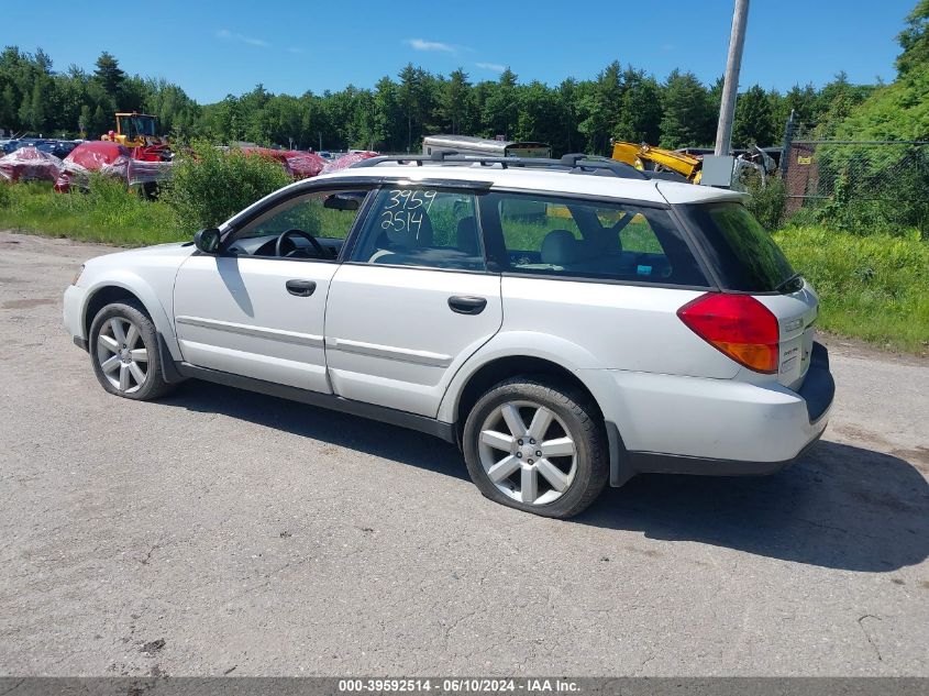 2006 Subaru Outback 2.5I VIN: 4S4BP61C567340501 Lot: 39592514