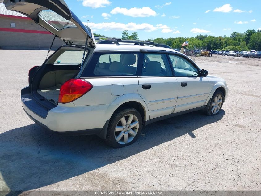 2006 Subaru Outback 2.5I VIN: 4S4BP61C567340501 Lot: 39592514