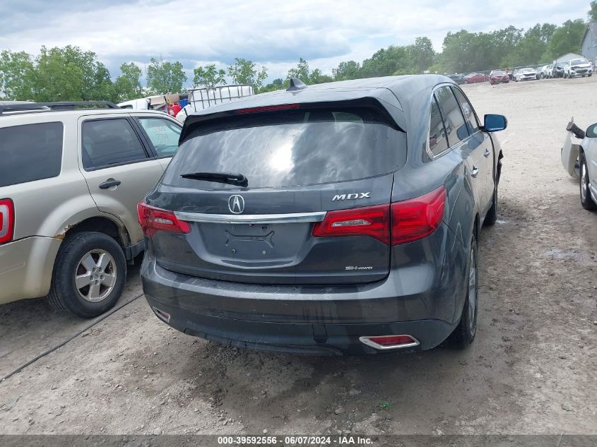 2015 Acura Mdx VIN: 5FRYD4H27FB023479 Lot: 39592556