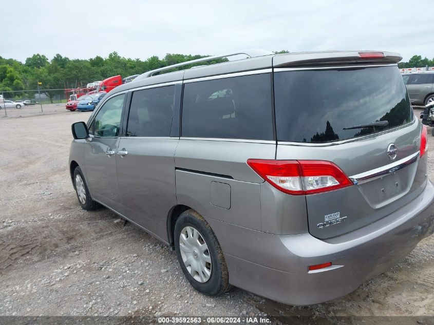 2012 Nissan Quest S VIN: JN8AE2KPXC9040778 Lot: 39592563