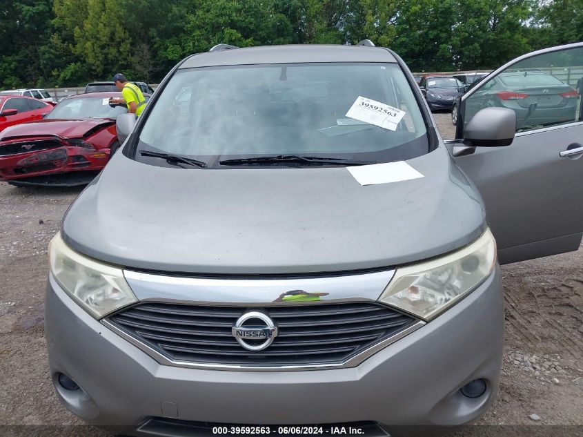 2012 Nissan Quest S VIN: JN8AE2KPXC9040778 Lot: 39592563