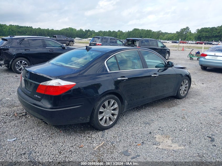 2009 Hyundai Genesis 3.8 VIN: KMHGC46E19U043117 Lot: 39592646