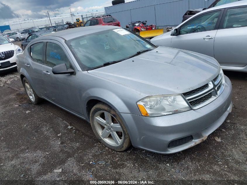 2013 Dodge Avenger Se VIN: 1C3CDZABXDN680962 Lot: 39592656