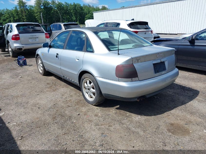 1999 Audi A4 1.8T Quattro VIN: WAUCB28D9XA053839 Lot: 39592663