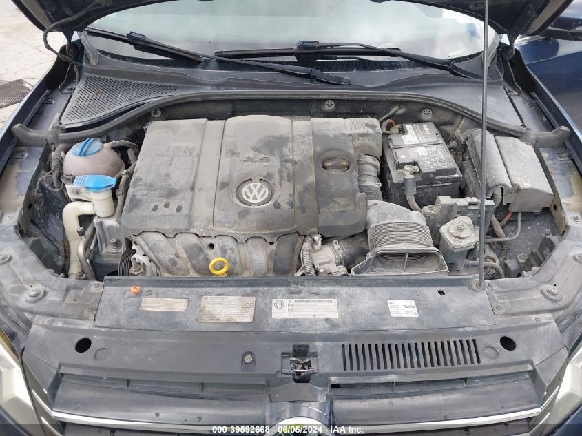 2012 Volkswagen Passat 2.5L Se VIN: 1VWBP7A37CC088017 Lot: 39592668