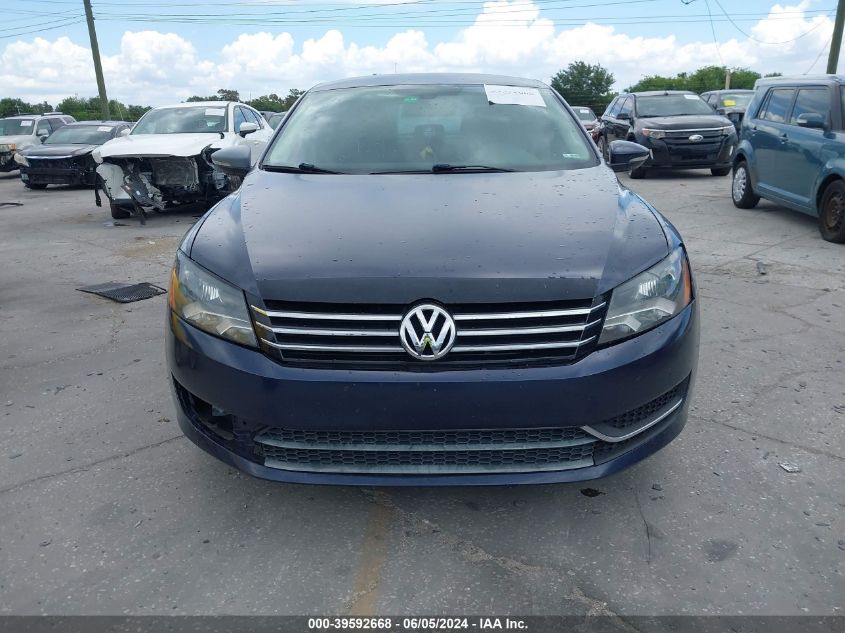 2012 Volkswagen Passat 2.5L Se VIN: 1VWBP7A37CC088017 Lot: 39592668