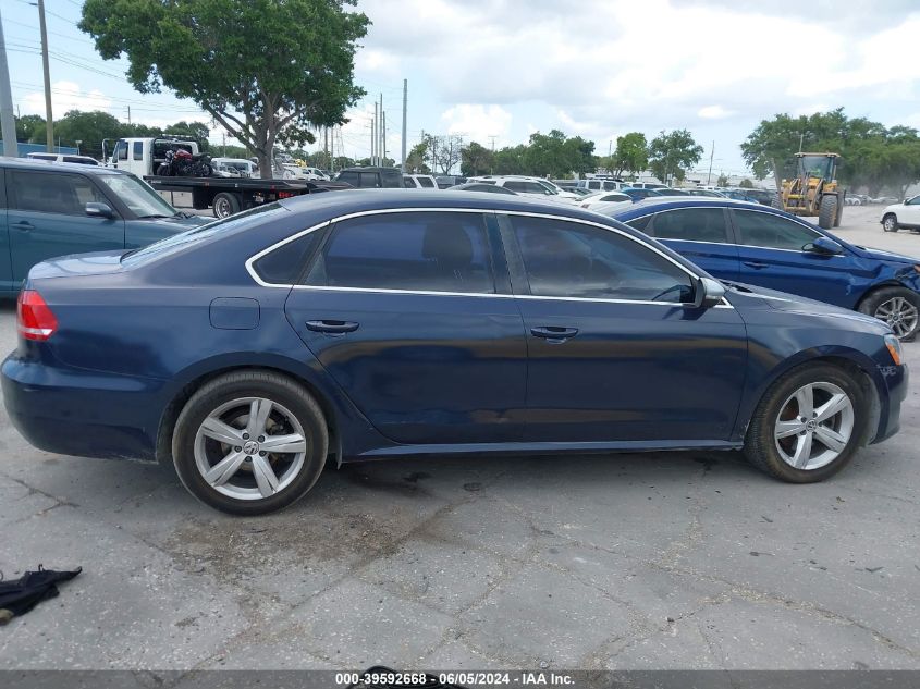 2012 Volkswagen Passat 2.5L Se VIN: 1VWBP7A37CC088017 Lot: 39592668