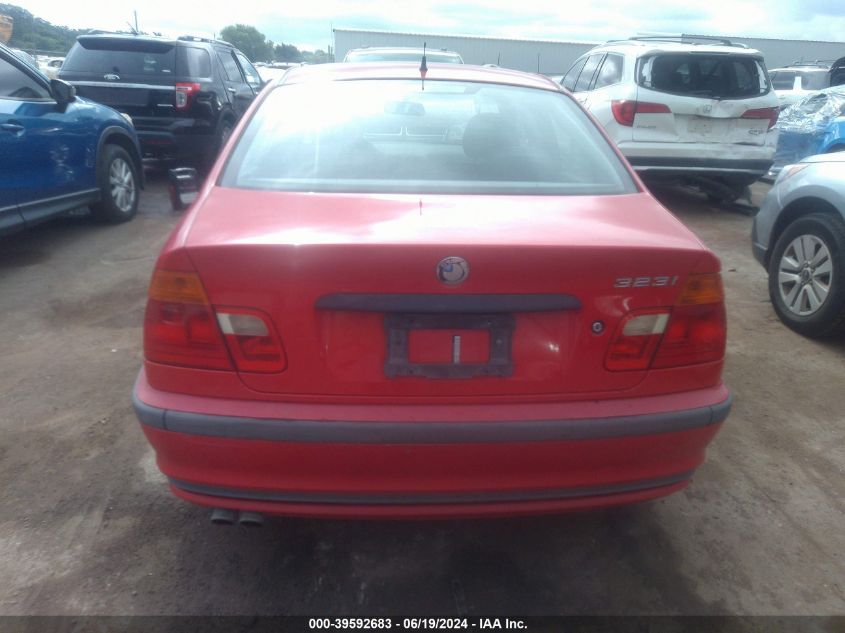 1999 BMW 323I VIN: WBAAM3333XFP50562 Lot: 39592683