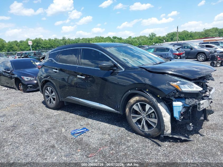 2021 Nissan Murano Sv Intelligent Awd VIN: 5N1AZ2BS0MC101530 Lot: 39592739