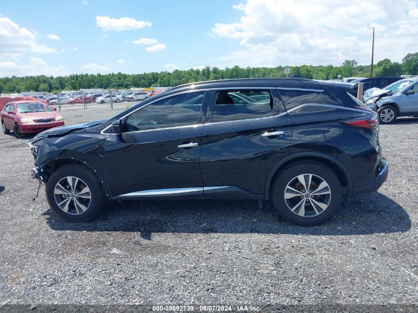 2021 Nissan Murano Sv Intelligent Awd VIN: 5N1AZ2BS0MC101530 Lot: 39592739