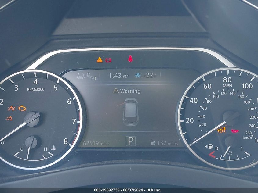 2021 Nissan Murano Sv Intelligent Awd VIN: 5N1AZ2BS0MC101530 Lot: 39592739