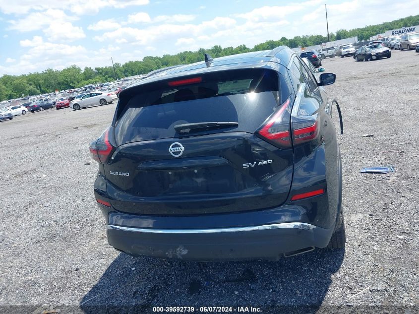 2021 Nissan Murano Sv Intelligent Awd VIN: 5N1AZ2BS0MC101530 Lot: 39592739