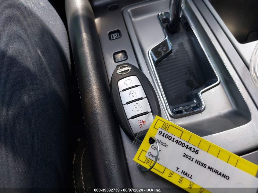 2021 Nissan Murano Sv Intelligent Awd VIN: 5N1AZ2BS0MC101530 Lot: 39592739
