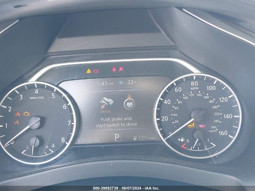 2021 Nissan Murano Sv Intelligent Awd VIN: 5N1AZ2BS0MC101530 Lot: 39592739