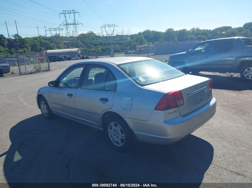 2HGES16541H615044 | 2001 HONDA CIVIC