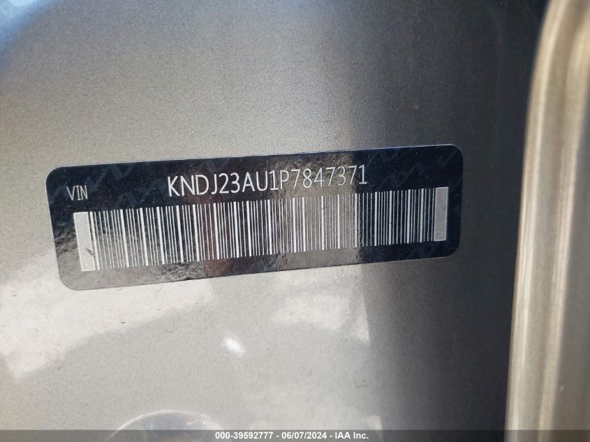 2023 Kia Soul S VIN: KNDJ23AU1P7847371 Lot: 39592777