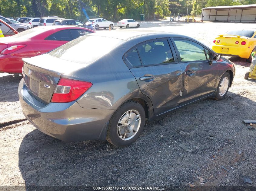 2012 Honda Civic Hf VIN: 2HGFB2F6XCH556409 Lot: 39592779