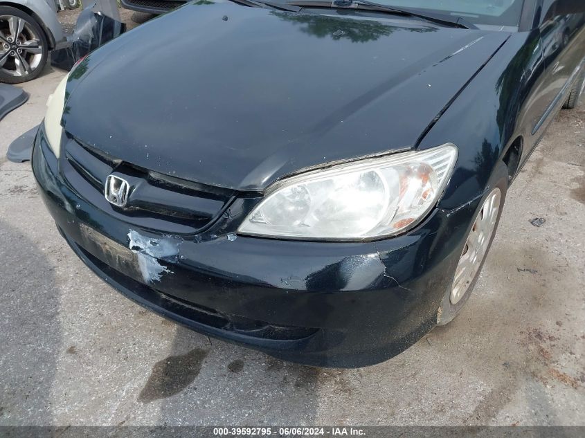 2004 Honda Civic Lx VIN: 2HGES16564H592029 Lot: 39592795