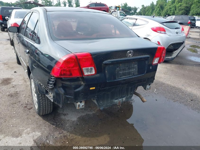 2004 Honda Civic Lx VIN: 2HGES16564H592029 Lot: 39592795