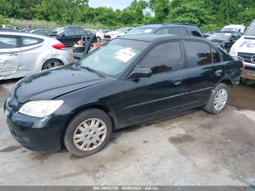 2004 Honda Civic Lx VIN: 2HGES16564H592029 Lot: 39592795