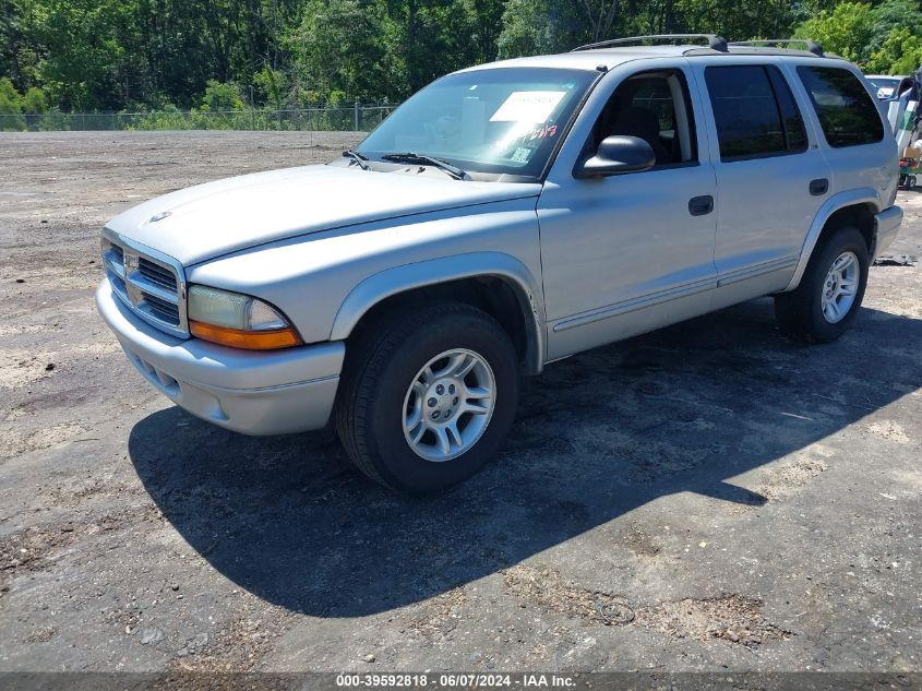 2002 Dodge Durango Slt VIN: 1B4HR48NX2F148153 Lot: 39592818