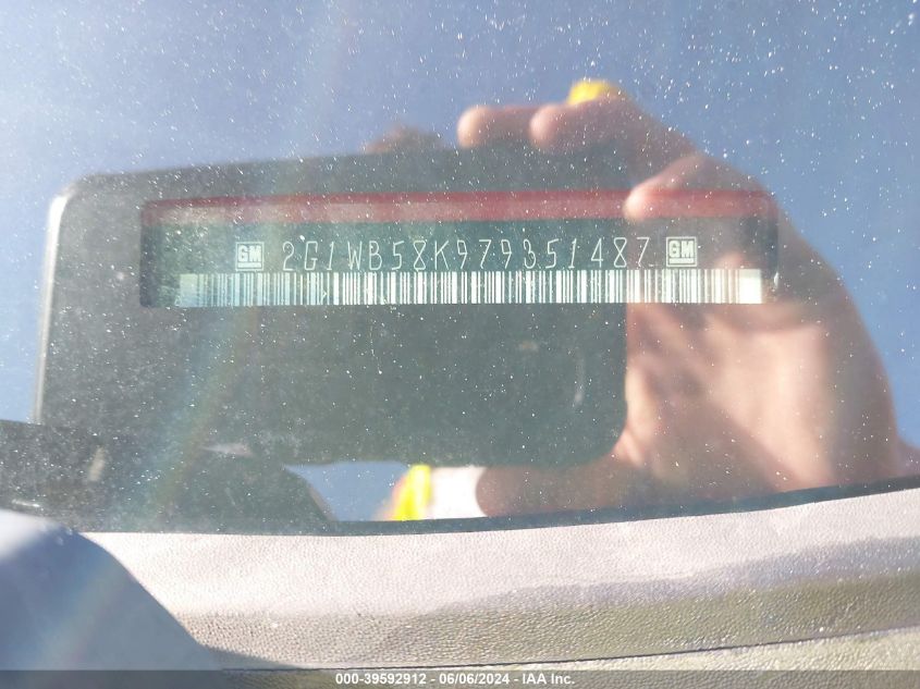 2007 Chevrolet Impala Ls VIN: 2G1WB58K979351487 Lot: 39592912