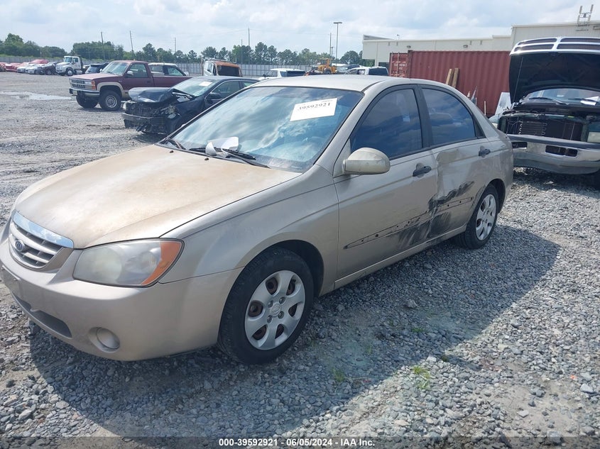 2006 Kia Spectra Ex/Lx/Sx VIN: KNAFE121165324929 Lot: 39592921