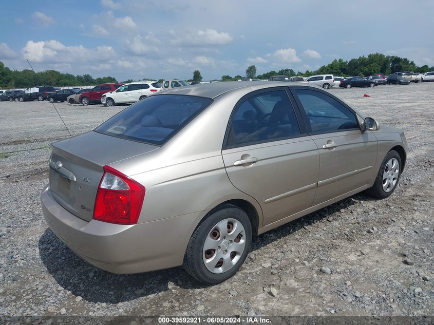 2006 Kia Spectra Ex/Lx/Sx VIN: KNAFE121165324929 Lot: 39592921