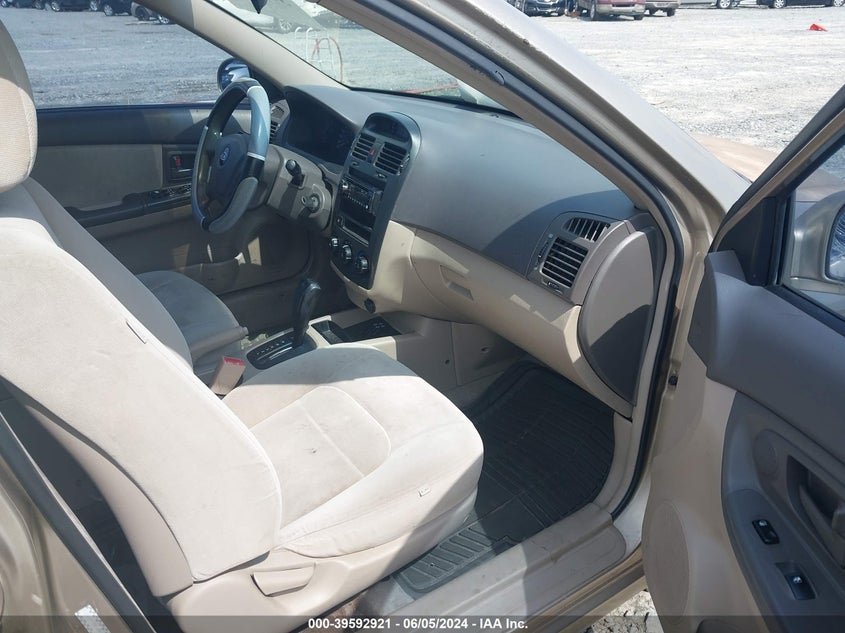 2006 Kia Spectra Ex/Lx/Sx VIN: KNAFE121165324929 Lot: 39592921