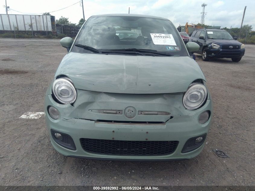 2013 Fiat 500 Sport VIN: 3C3CFFBR6DT531470 Lot: 39592992